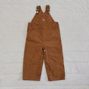 Carhartt 24 Months Brown Bib Overalls Coveralls 100% Cotton Toddler Baby